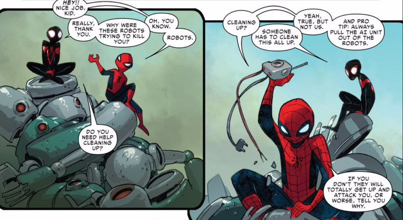 Illustration for article titled Spider-Man Is Totally Okay With Letting Someone Else Be Spider-Man